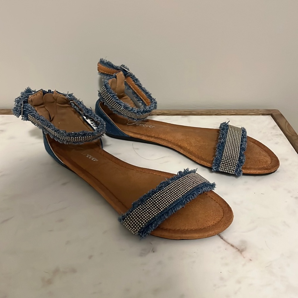 Jean sandals